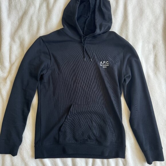 A.P.C. Marvin Black Pullover Hoodie in Men's Medium Black - Picture 3 of 6